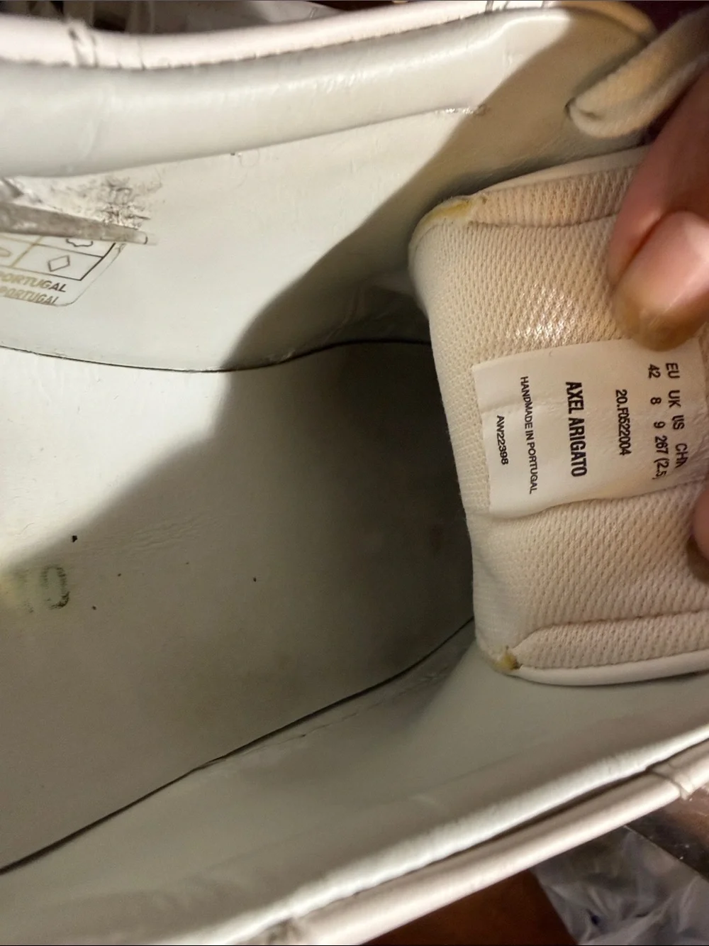 Axel Arigato White Leather Low-Top Sneakers for Men made in Portugal
